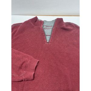 Tommy Bahama 1/4 Zip Long Sleeve‎ Red XL